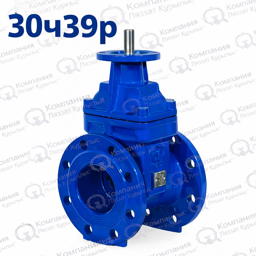 Задвижка с обрезиненным клином под электропривод DN450 PN10/16 (30ч39р), фото 1