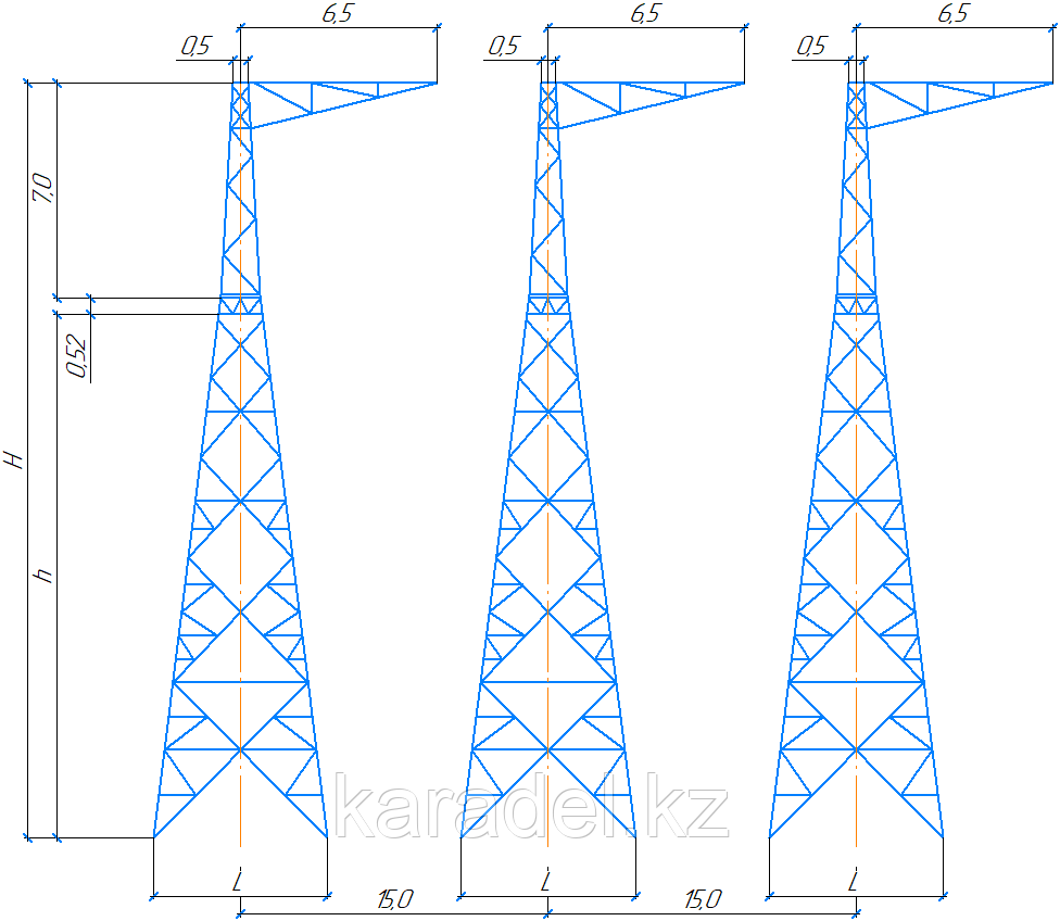 Промежуточная опора УС750-1+15