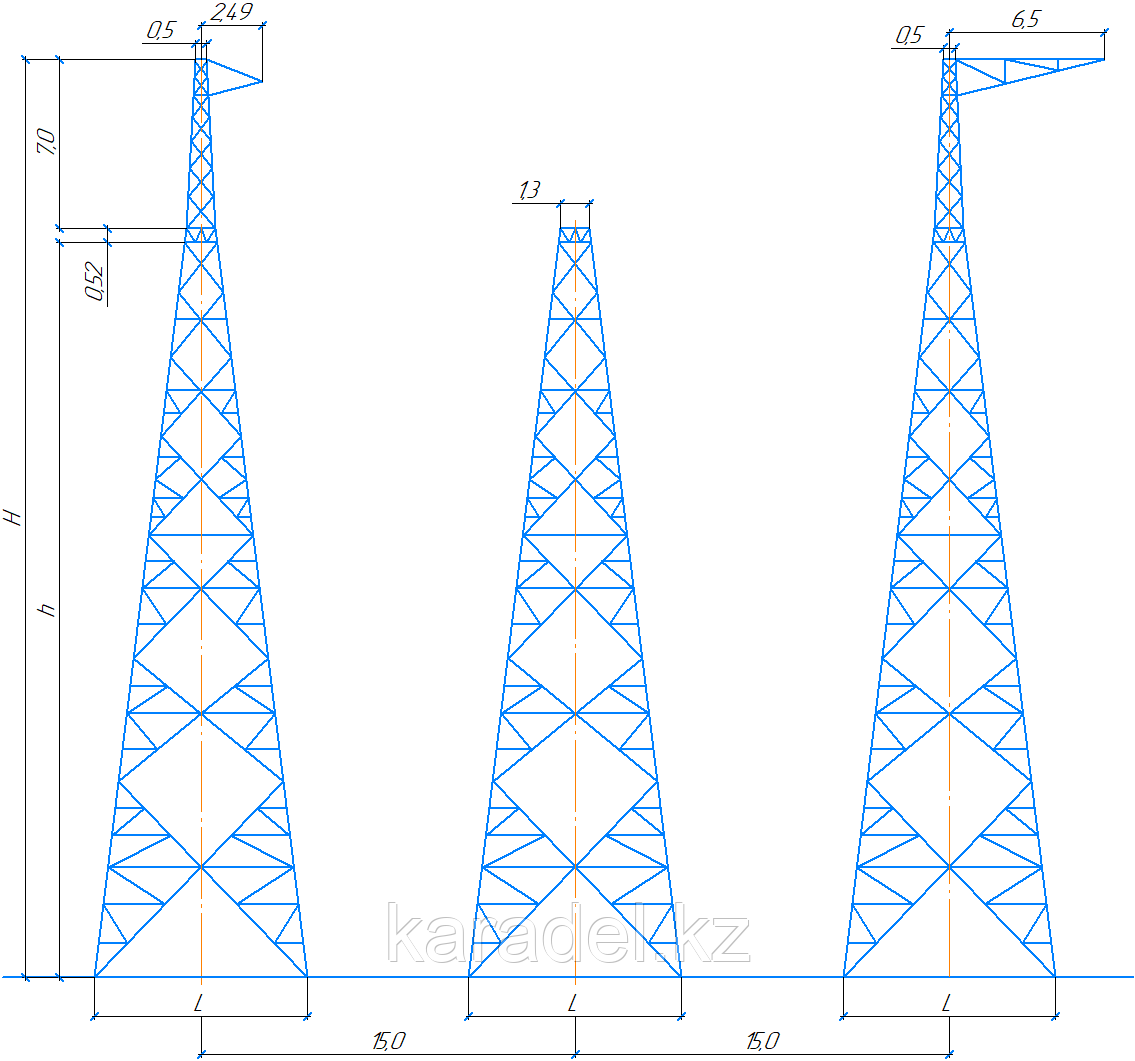 Анкерно-угловая опора УС500-3+5