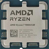 Процессор AMD Ryzen 7 9800X3D, AM5, 8C/16T, 4.5GHz base, 5.4GHz Turbo, L3 128Mb 3D V-Cache, 100-000001084,