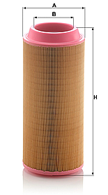 Фильтр воздушный типа C16400, SA 17118, С 16400, SL 8388