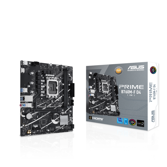 Материнская плата ASUS PRIME B760M-F B760 LGA1700 BOX (PRIME B760M-F), фото 1
