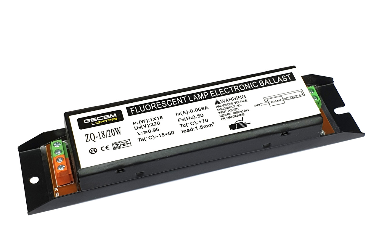 Дроссель электронный Gecem ZQ 1х18/20 Вт, фото 1