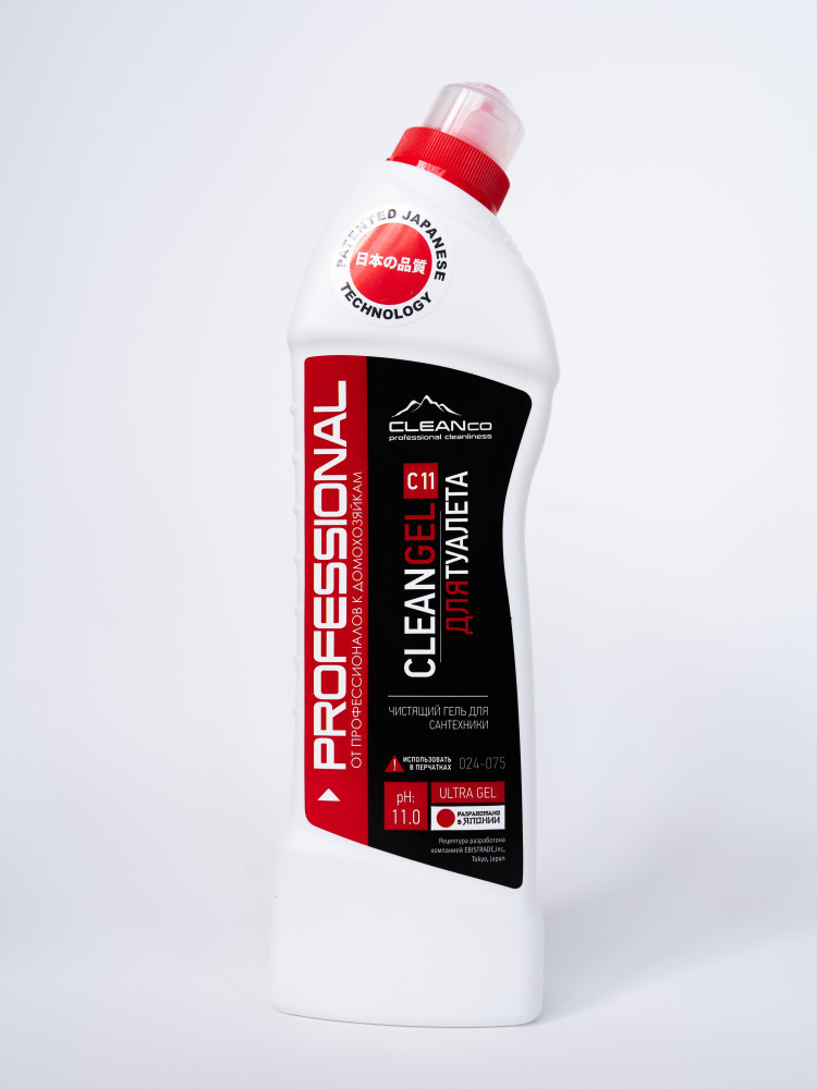 Гель для чистки сантехники дезинфицирующий CleanCo "CLEANGEL C11", 750 гр