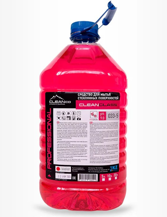 Средство для мытья стекол и зеркал CleanCo "CLEANGLASS - PINKSAKURA" (5 литров)