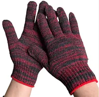 Перчатки плотные рабочие х/б трикотажные хозяйственные вязанные. В упаковке 10 пар