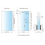 Алюминиевый G профиль для раздвижной системы 3000мм. DG-S-3 | FGD-266.4 GTB | Брашированное золото, фото 2