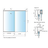 Алюминиевый G профиль для раздвижной системы 3000мм. DG-S-3 | FGD-266.4 GTB | Брашированное золото, фото 3