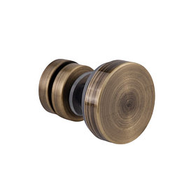 Крепление трека к стеклу | FGD-187 SUS304/BR | Бронза