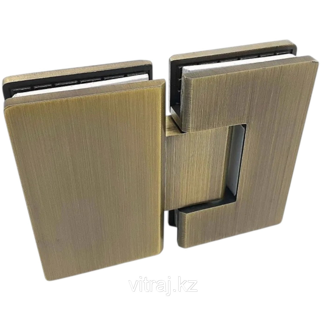 Петля стекло-стекло угол поворота 180˚ | FGD-63 SUS304/BR | Бронзовая, фото 1