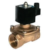 Клапан электромагнитный, G1/2, двухходовой (2/2) НЗ, 220 V AC, латунный