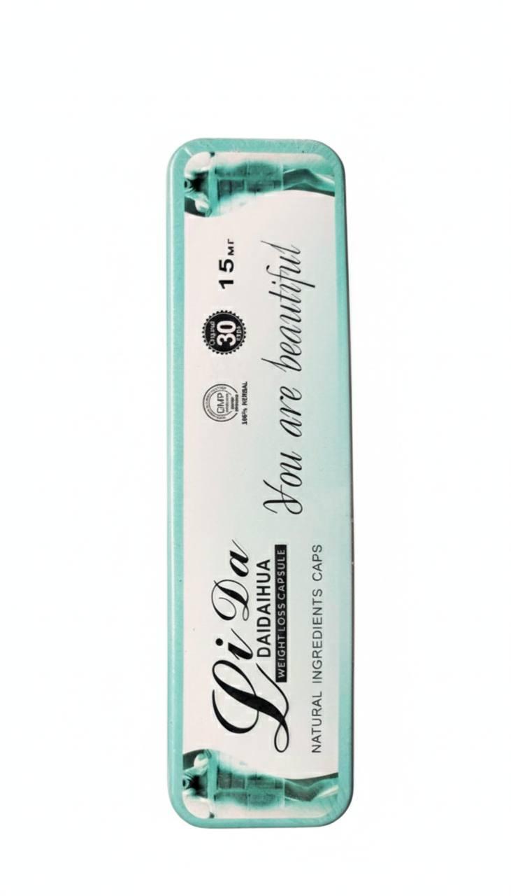 Lida ( Лида ) длинная металическая упаковка капсулы для похудения 30 капсул, фото 1