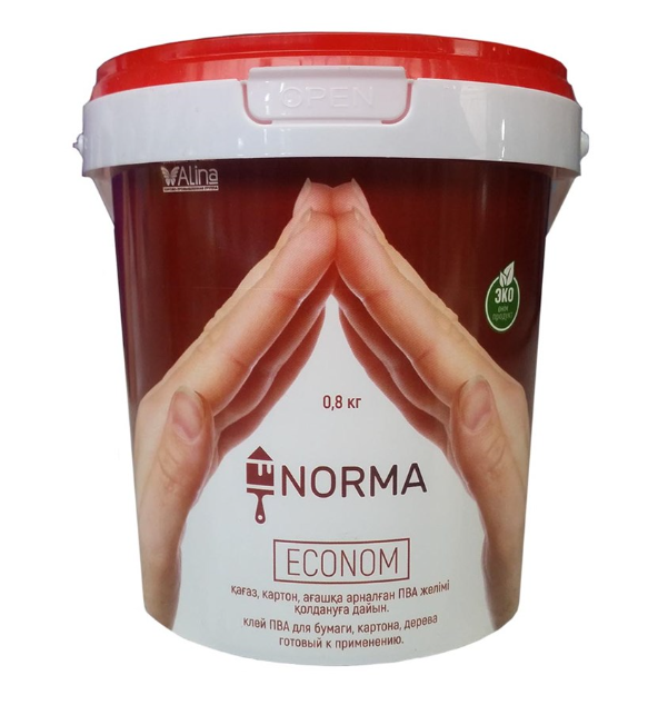 Клей ПВА Эконом  Alina Paint Norma  0,8л, фото 1