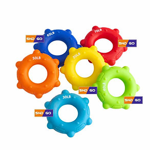 Кистевой эспандер и точечный массажер 2в1 "Grip massager" Yellow 20 LB, фото 3