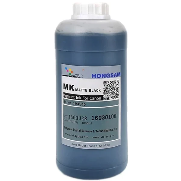 Чернила пигментные Hongsam DCTec Matte Black для Canon imagePROGRAF PRO-4600/6600 1000мл, фото 1