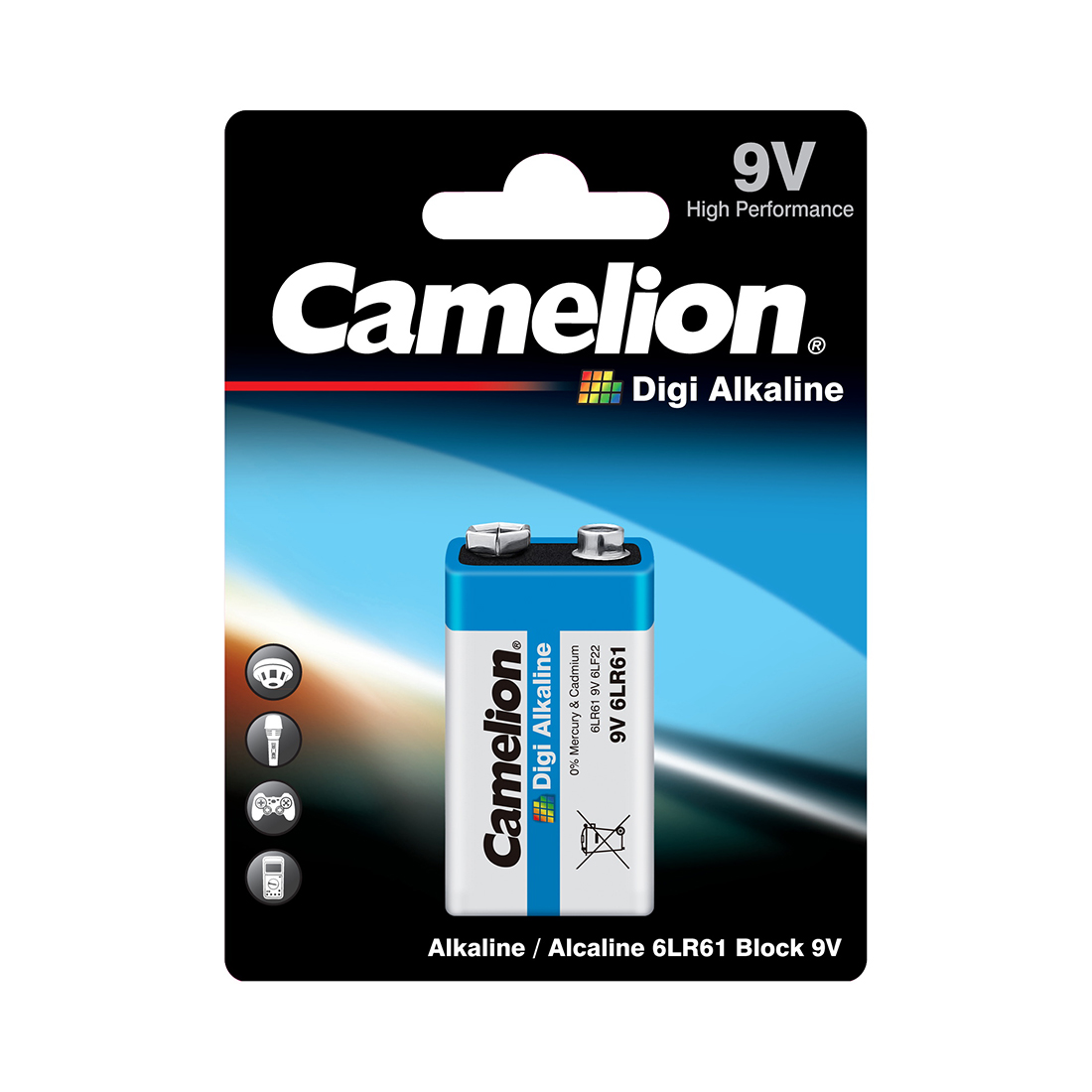 Батарейка Camelion Digi Alkaline 6LR61 9V