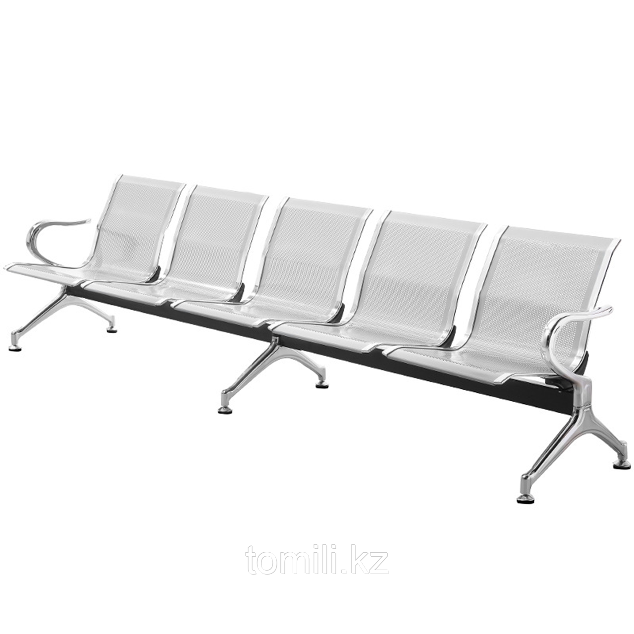 Скамья W9604-2890 (без обивки, хром) пятиместная