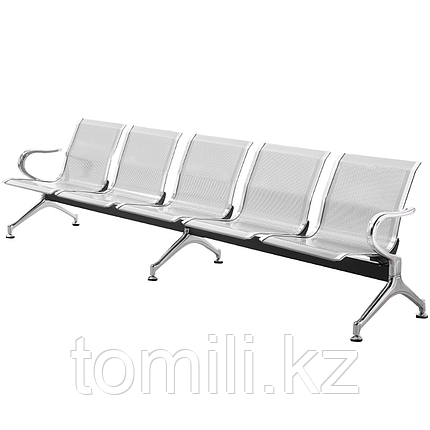 Скамья W9604-2890 (без обивки, хром) пятиместная, фото 1