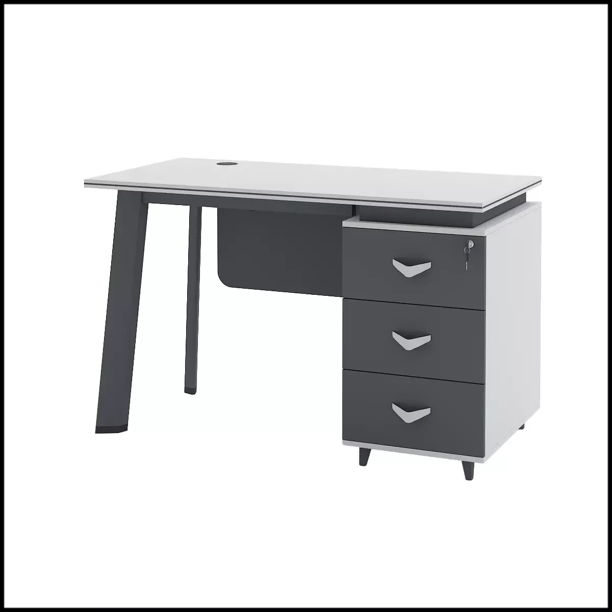 Офисный стол с тумбой