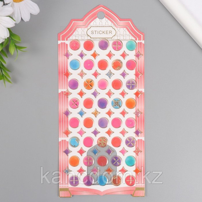 Наклейки для творчества пластик «Восточные мелочи», 9.3×20.4 см, 10539494