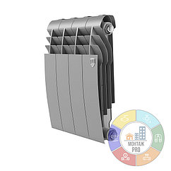 Радиатор биметаллический Royal Thermo Biliner B 350 Silver Satin 4 секции