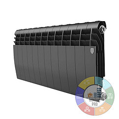 Радиатор биметаллический Royal Thermo Biliner B 350 Noir Sable 12 секции