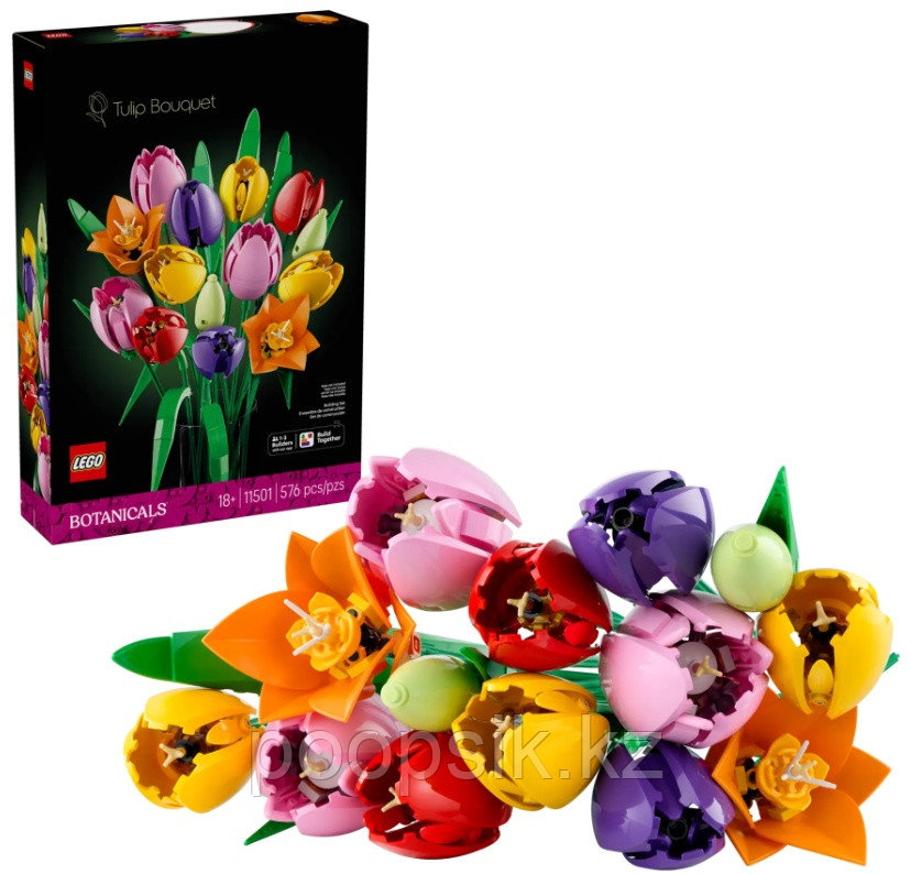 Конструктор LEGO The Botanical Collection Букет тюльпанов, деталей 576 шт
