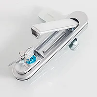 Замок серебристый для металлических шкафов AB302
