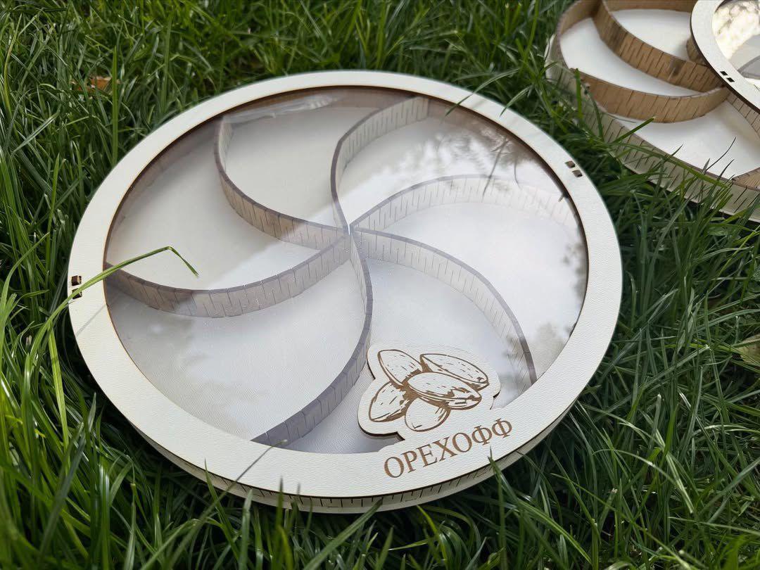 Коробка из ХДФ для орешков и сухофруктов с логотипом, фото 1