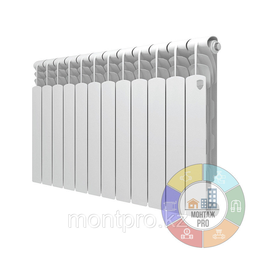 Радиатор биметаллический Royal Thermo Revolution B 500 12 секции, фото 1