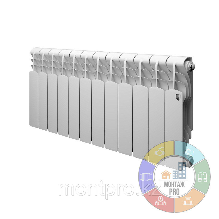 Радиатор биметаллический Royal Thermo Revolution B 350 12 секции, фото 1