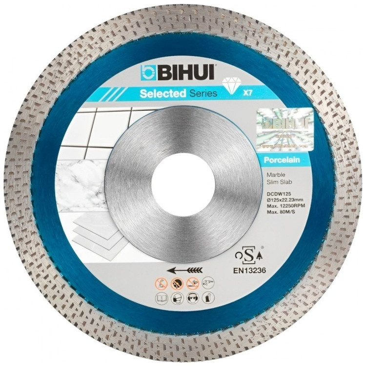 Диск отрезной алмазный 115x22.23х1.4 мм, BIHUI DCDW115