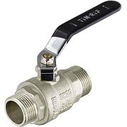 Кран шаровой латунь никель STRONG Ду   25 (1") "НР-НР" рычаг TIM (18/72)