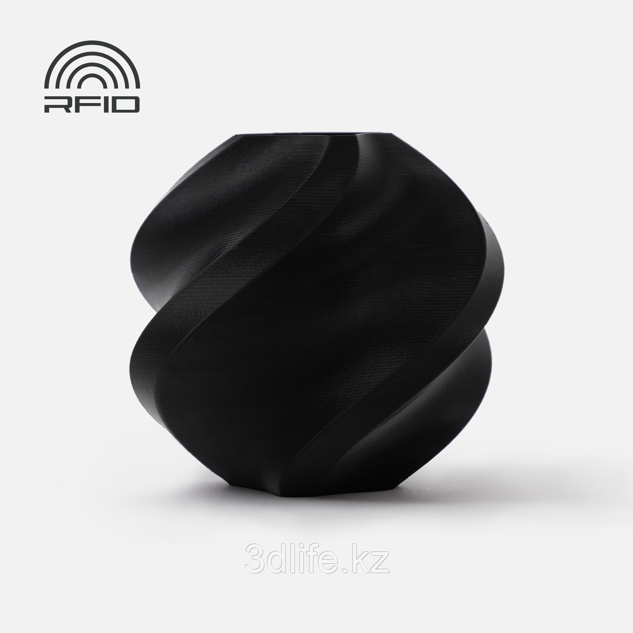 Bambu PLA Lite - Black Filament with spool 1kg, фото 1