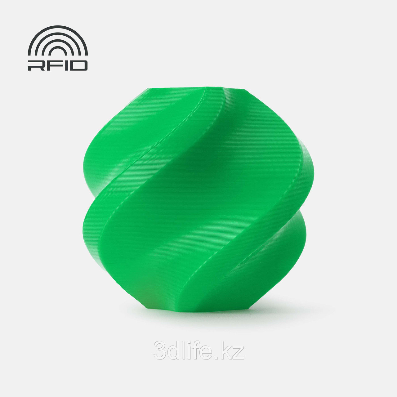 Bambu PLA Lite-Green Filament with spool 1kg, фото 1