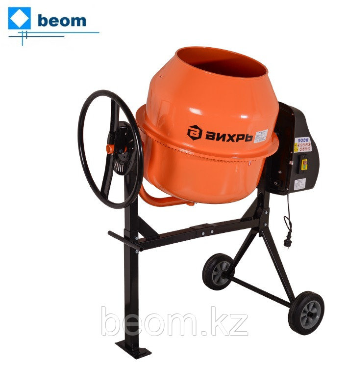 Бетономешалка Вихрь БМ-160 ( 700 Вт | 160 л | Объем готового замеса 110 л | отверстие барабана – 407 мм | чугун ), фото 1