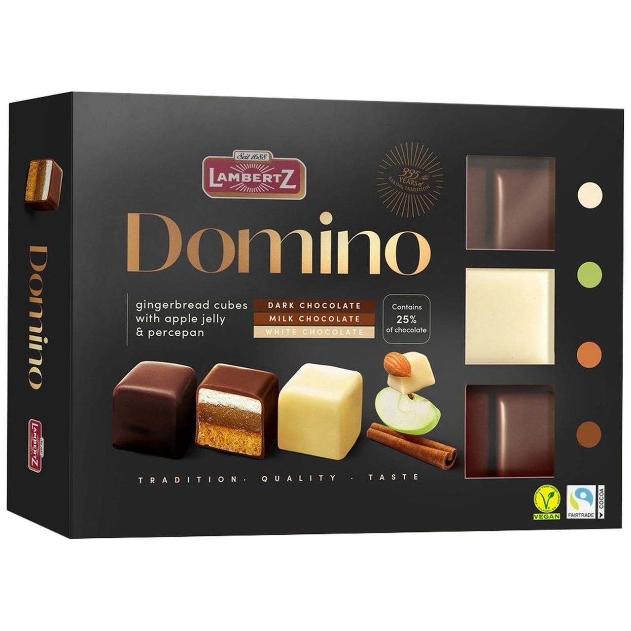 Конфеты Domino 3в1 175 гр / Lambertz (черная)
