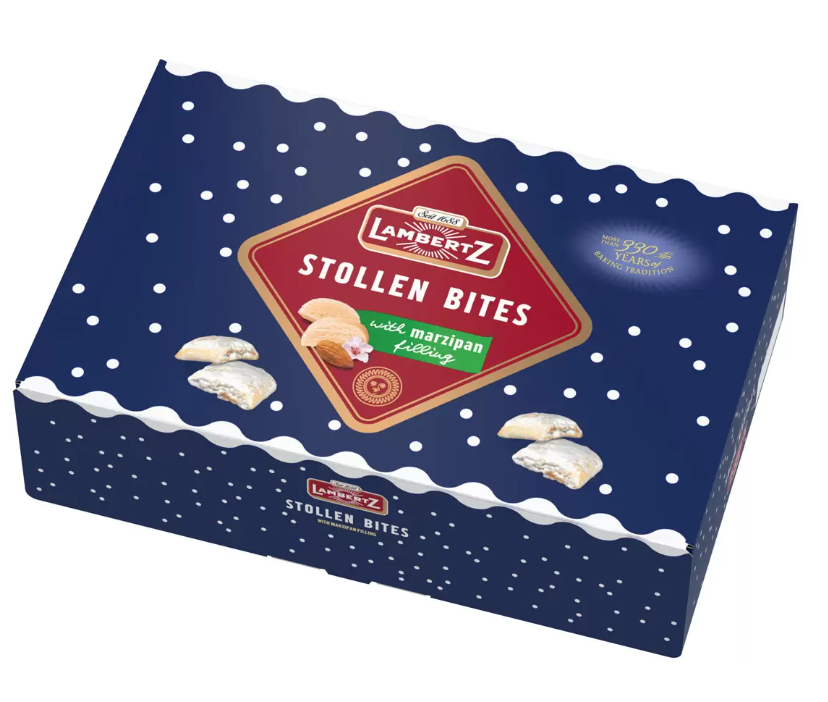 Штолен  Stollen Bites с марципаном 1000гр. / Lambertz