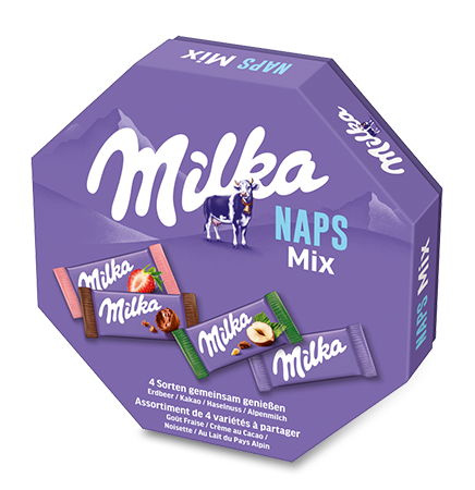 Шоколадные конфеты Milka Naps Mix 138 гр