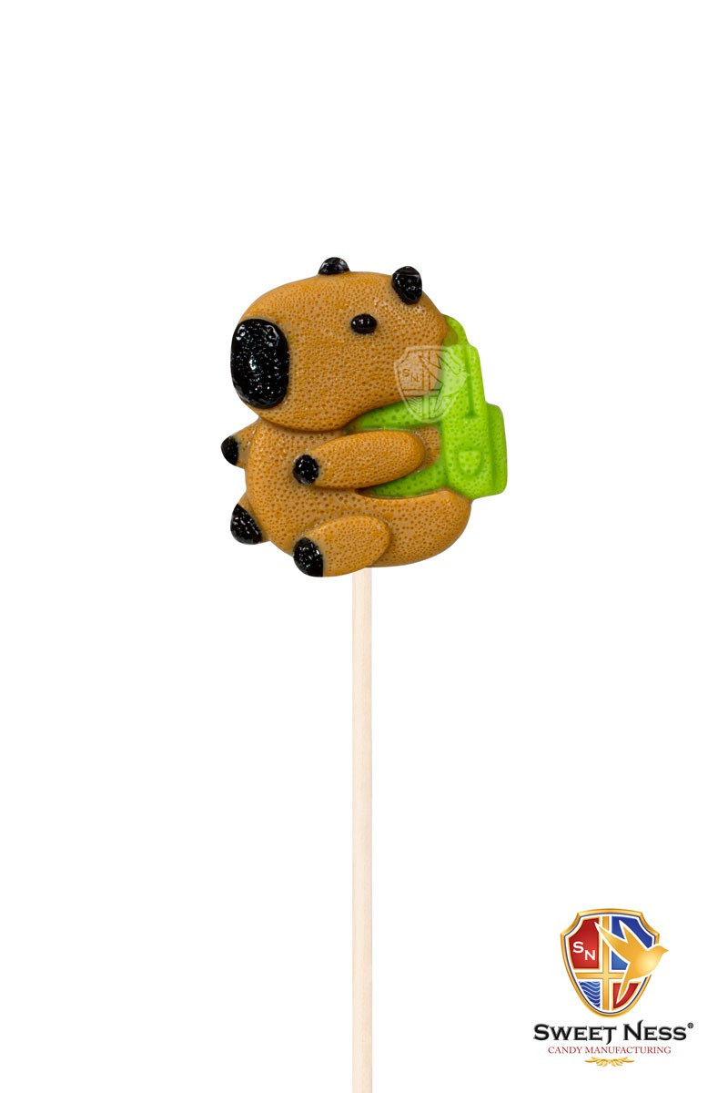 Карамель леденцовая "Капибара с рюкзаком " изомальт 25 гр / SweetNess