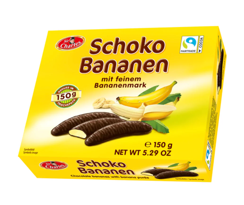 Суфле Банановое в молочном шоколаде 150гр / Charles (Германия)