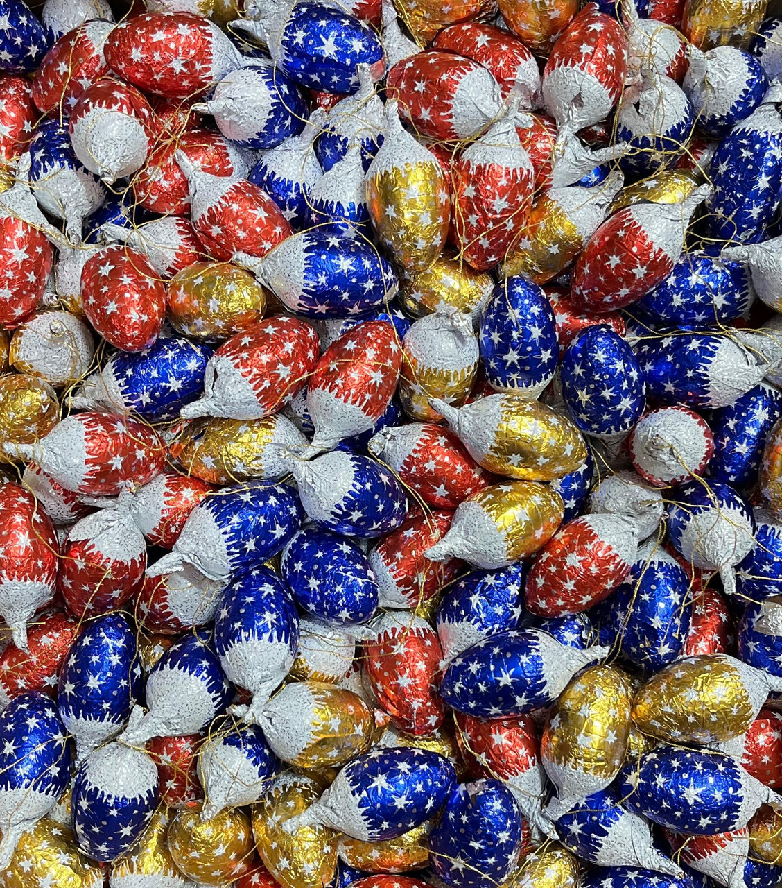 Шоколадные конфеты ШИШКИ РАЗНОЦВЕТНЫЕ с звёздочками (на ёлку) 150 гр (Ф)