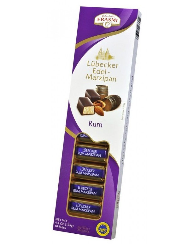 Марципан Lübecker Edel-Marzipan Rum 125 гр  /ERASMI/