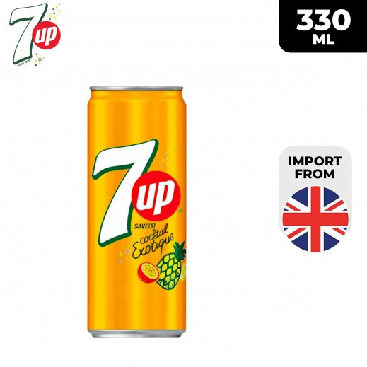 Газированный напиток 7UP Coctail Exotique 330 ml (24шт - упак)