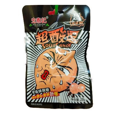 Супер кислый леденец со вкусом Колы КОРИЧНЕВЫЙ 23 г (20 шт в упаковке)