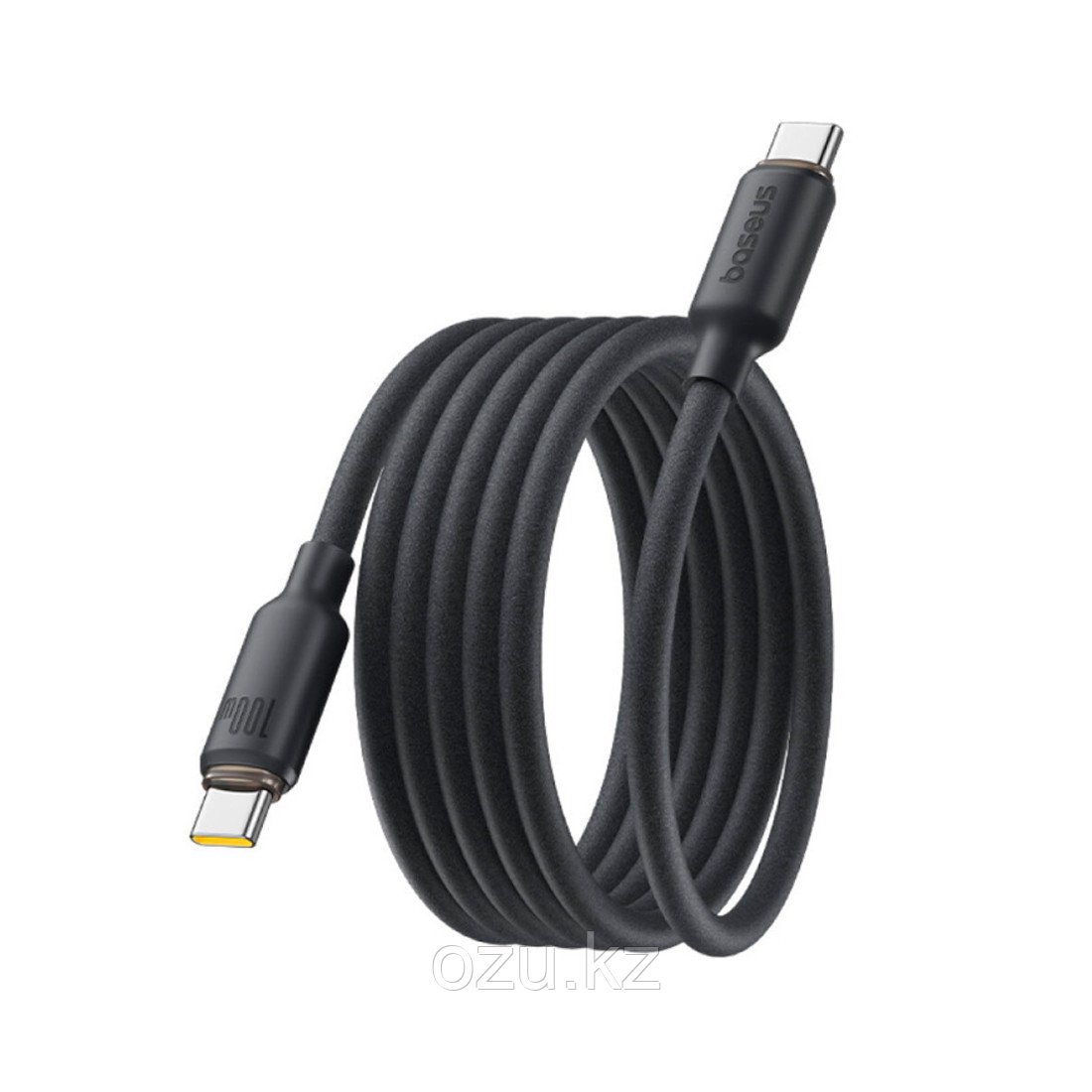 Интерфейсный кабель Baseus Foamed Silicone Pro Magnetic USB-C to USB-C 100W Black 1m (E0426D00), фото 1