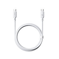 Baseus Silky Type-C to Type-C 100W 1m White интерфейс кабелі(P10377704213-00)