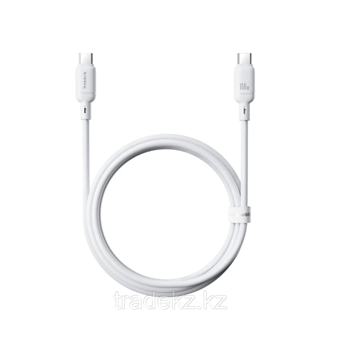 Baseus Silky Type-C to Type-C 100W 1m White интерфейс кабелі(P10377704213-00)