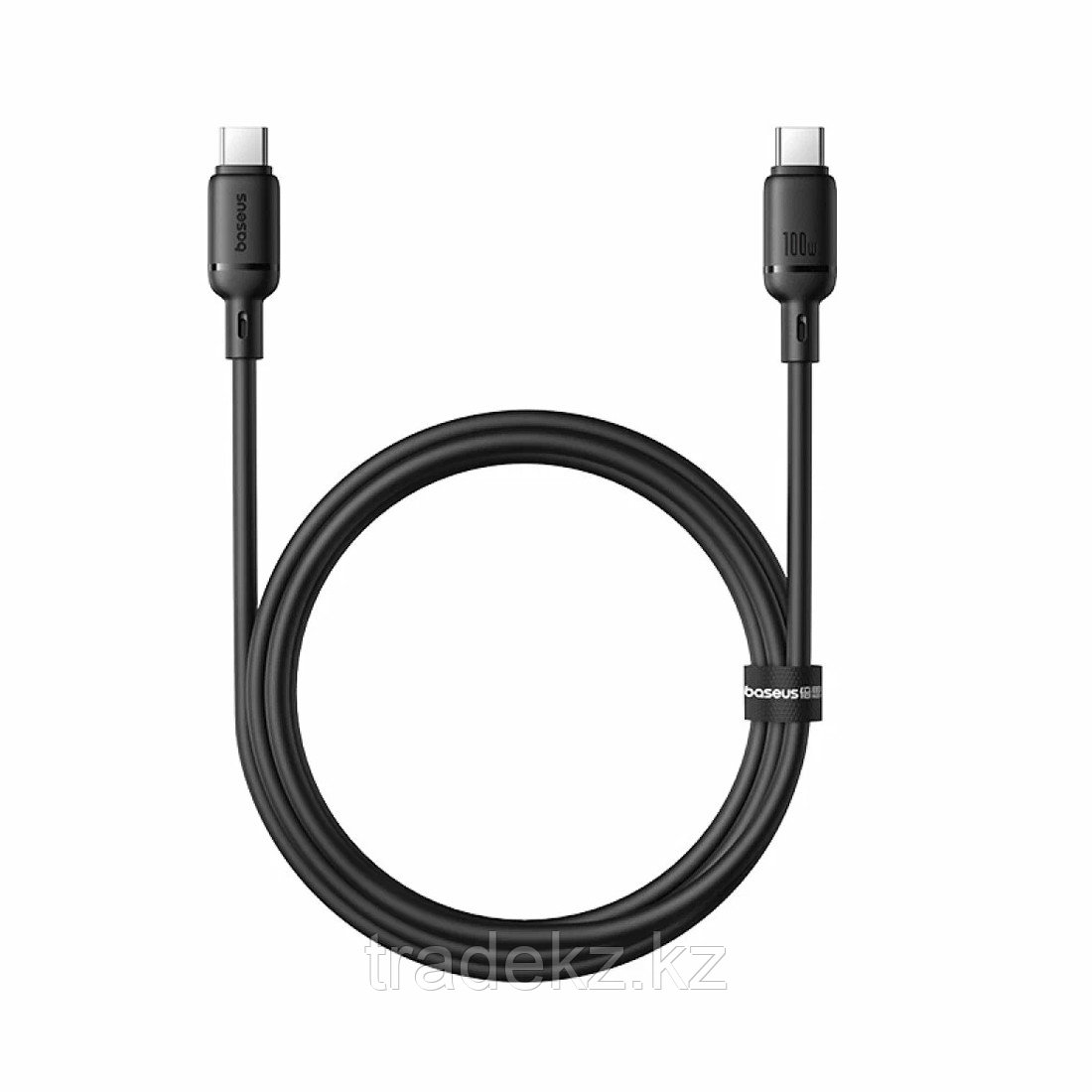 Baseus Silky Type-C to Type-C 100W 2m Black интерфейс кабелі (P10377704113-01)