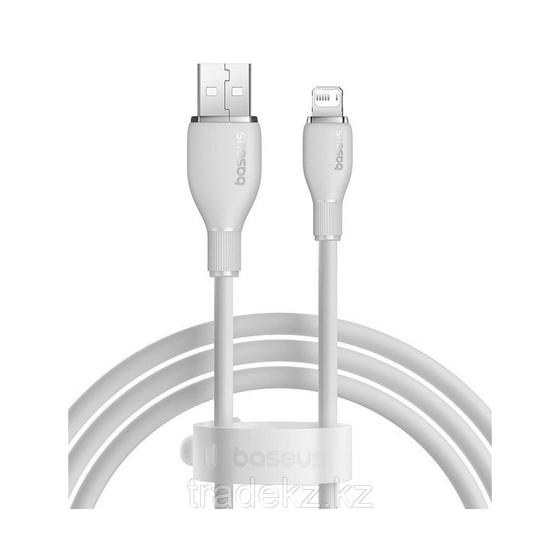Baseus Pudding USB - iP 2.4A 2m White интерфейс кабелі (P10355700221-B2)